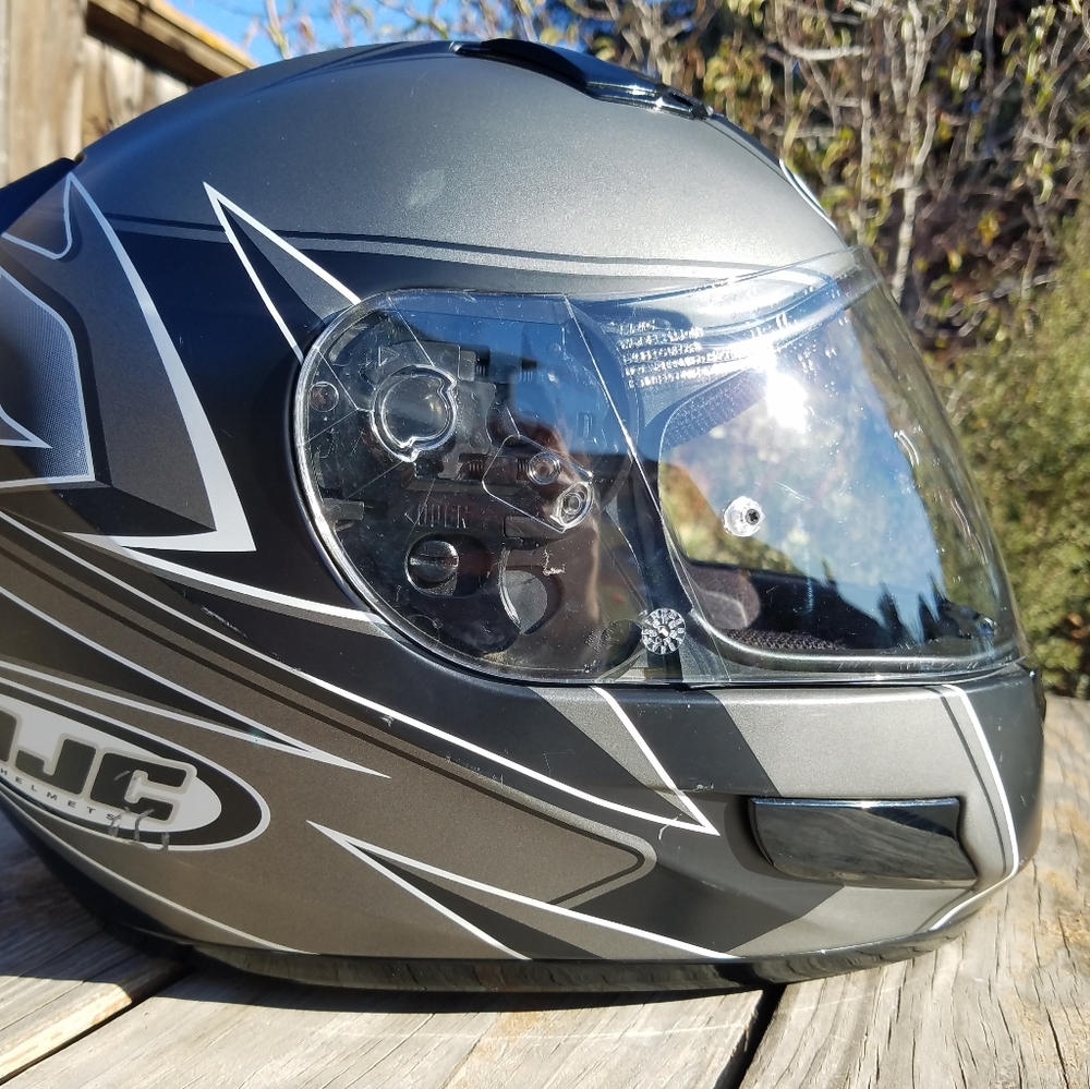 HJC CL-SP Raven motorcycle helmet